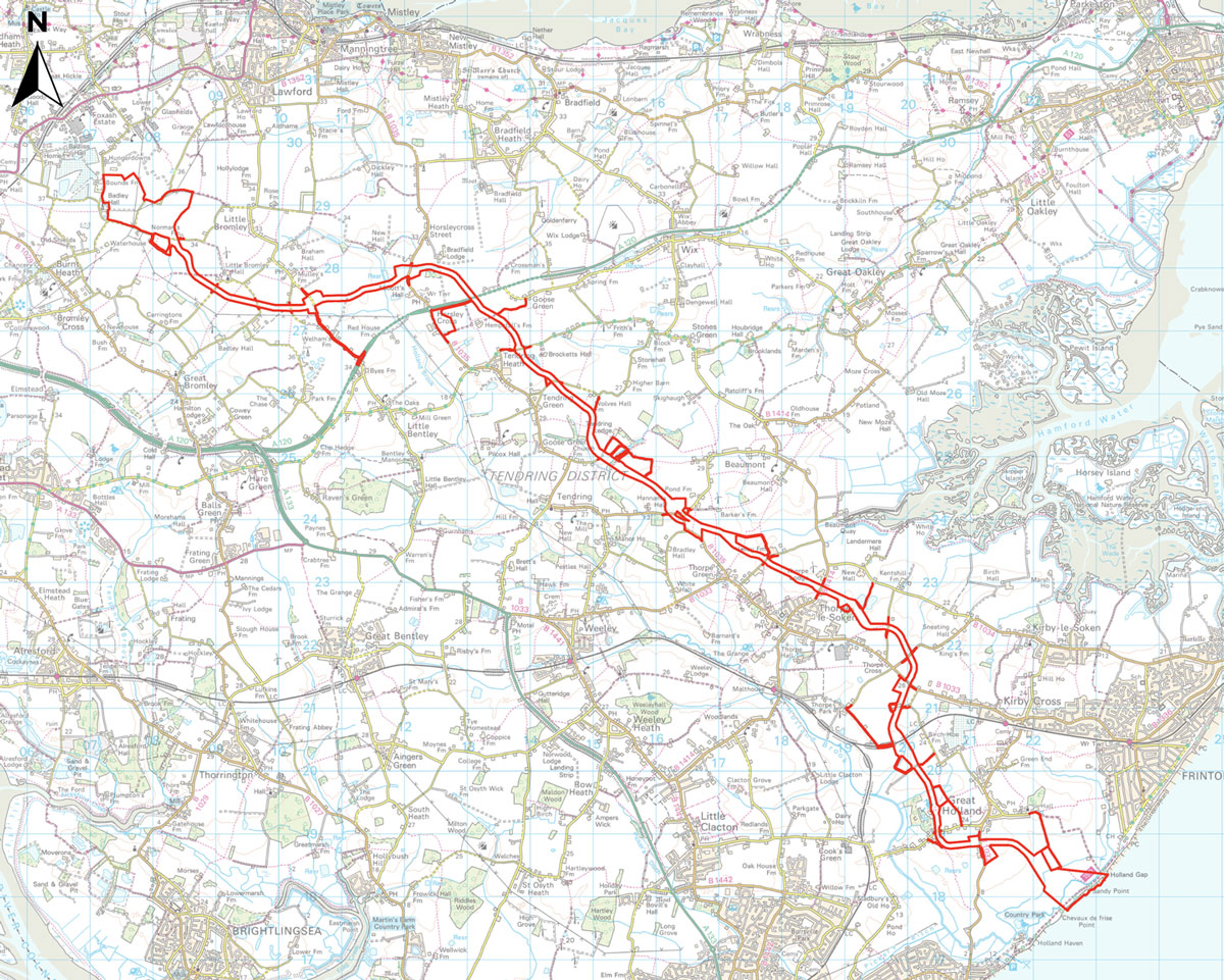 Onshore project area map