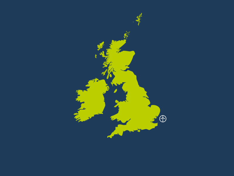 North Falls UK location map.